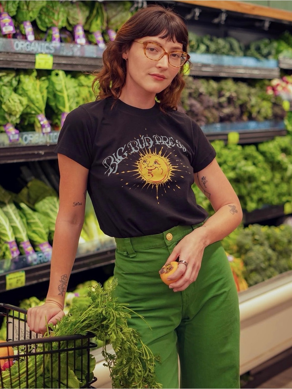 Big Bud Press Sun Baby Organic T Shirt In Black Size Small